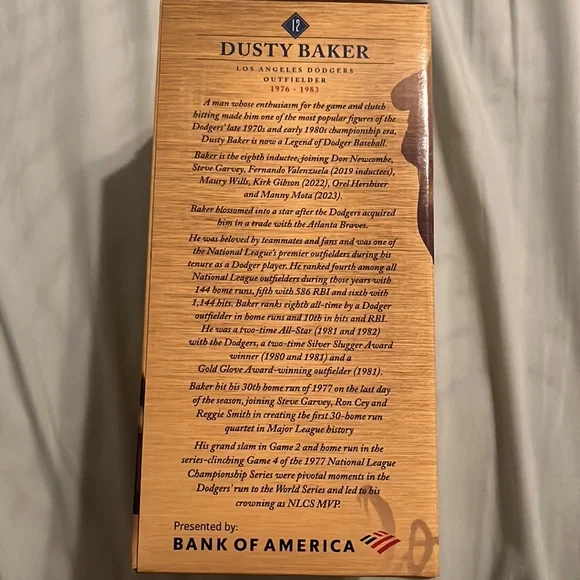 LA DODGERS Dusty Baker Bobblehead💙⚾️ - Picture 2 of 3